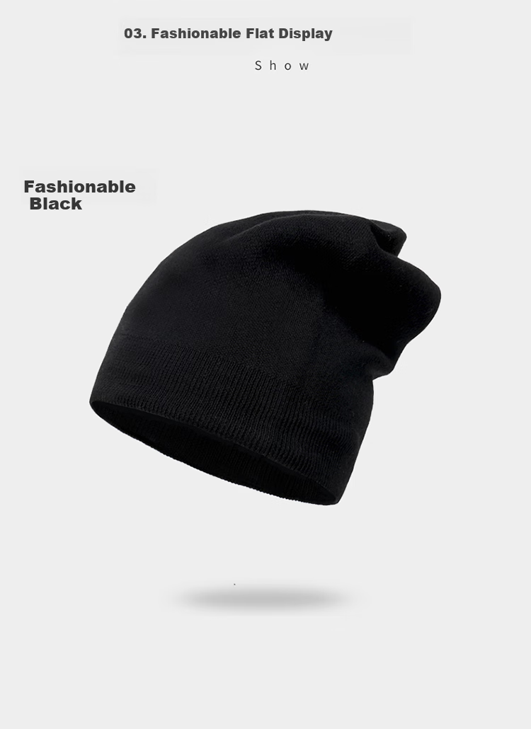 TUCANO [Double-Layer Thickened] Pure Wool Men's Hat, Winter Knitted Cap, Woolen Hat, Cold-Proof And Warm Hat for Winter 9