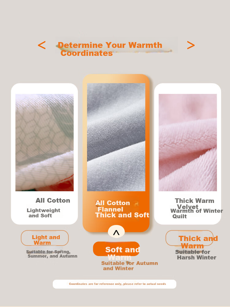 FUANNA Bedding Set, 100% Pure Cotton Brushed Winter Warm Set, Double Size 230*229cm 3