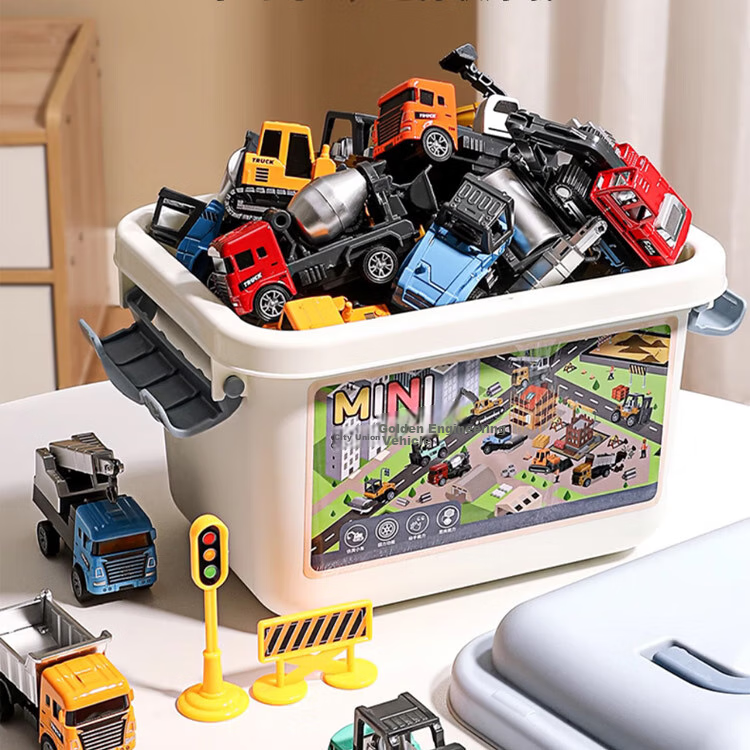 TaTanice Alloy Construction Vehicle Toy, Children's Excavator And Forklift Set, Collectible Car Model, Birthday Gift for Boys And Girls 8