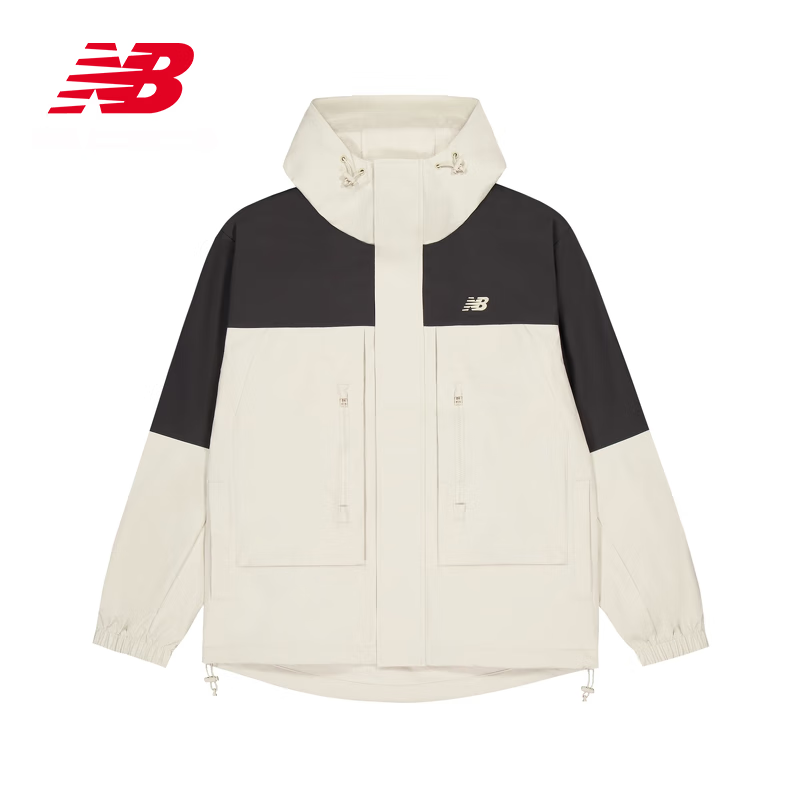 NEW BALANCE 25-Year New Men's Simple and Versatile Hooded Woven Jacket AMJ51322 TWF M