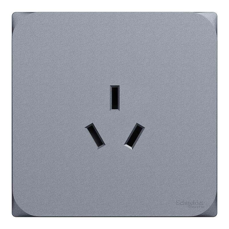Schneider 16A Three-Hole High-Power Air Conditioning Socket, 86-Type Wall Switch Socket Panel, Huan Yue Series, Shadow Gray