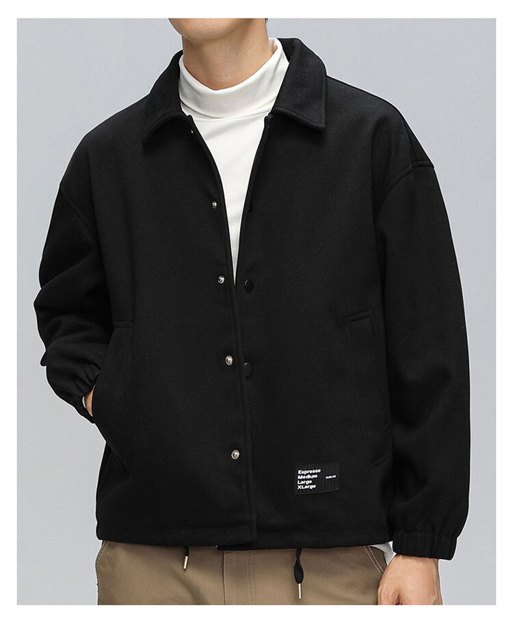 ROMON Men's Jacket, Spring And Autumn Casual Business Style, Youth Tobacco Jacket, Workwear Outerwear, Beige Color, Size 4XL 26