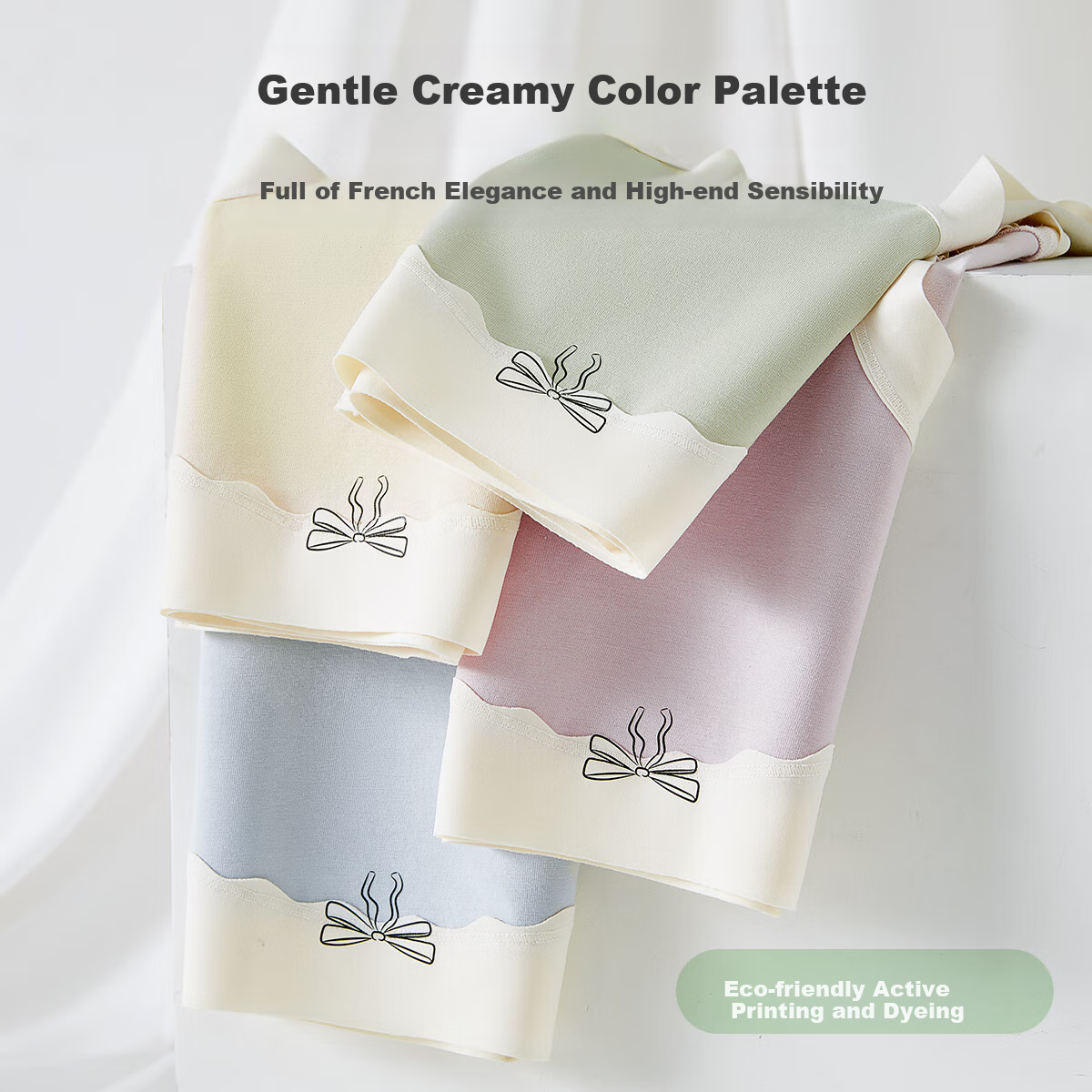 Женские трусы MiiOW, модель A Baby Cotton, 100% хлопок, с антибактериальной ластовицей, для молодых женщин, треугольные, 4 шт.