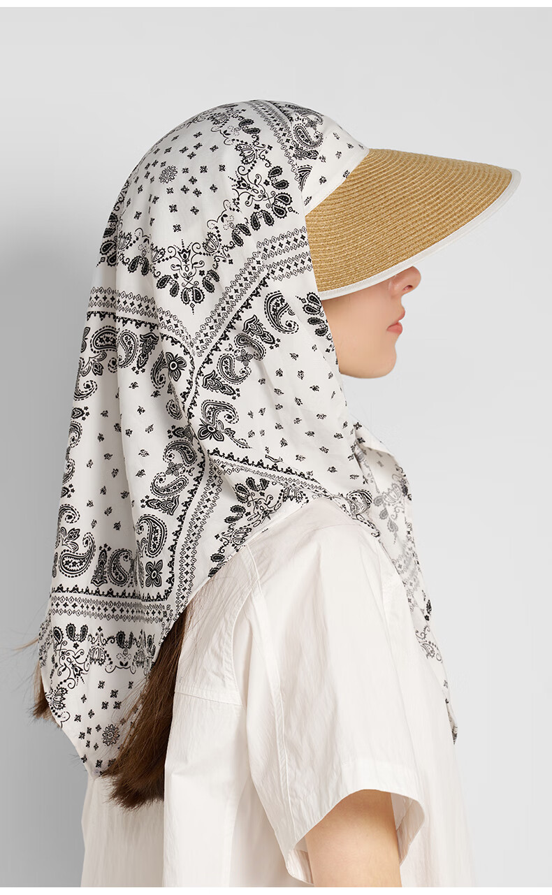 Kenmont Spring And Summer Loose Wide Brim Straw Hat for Women, Foldable Sun Hat with Face Protection, All-Around Sunshade Hat 6241 5