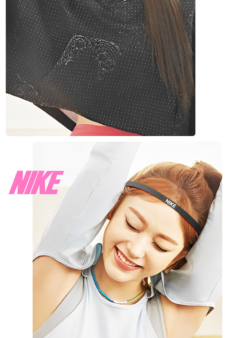 NIKE Running Basketball Fitness Sweatband Headband Set of 3 N1002040047OS 2