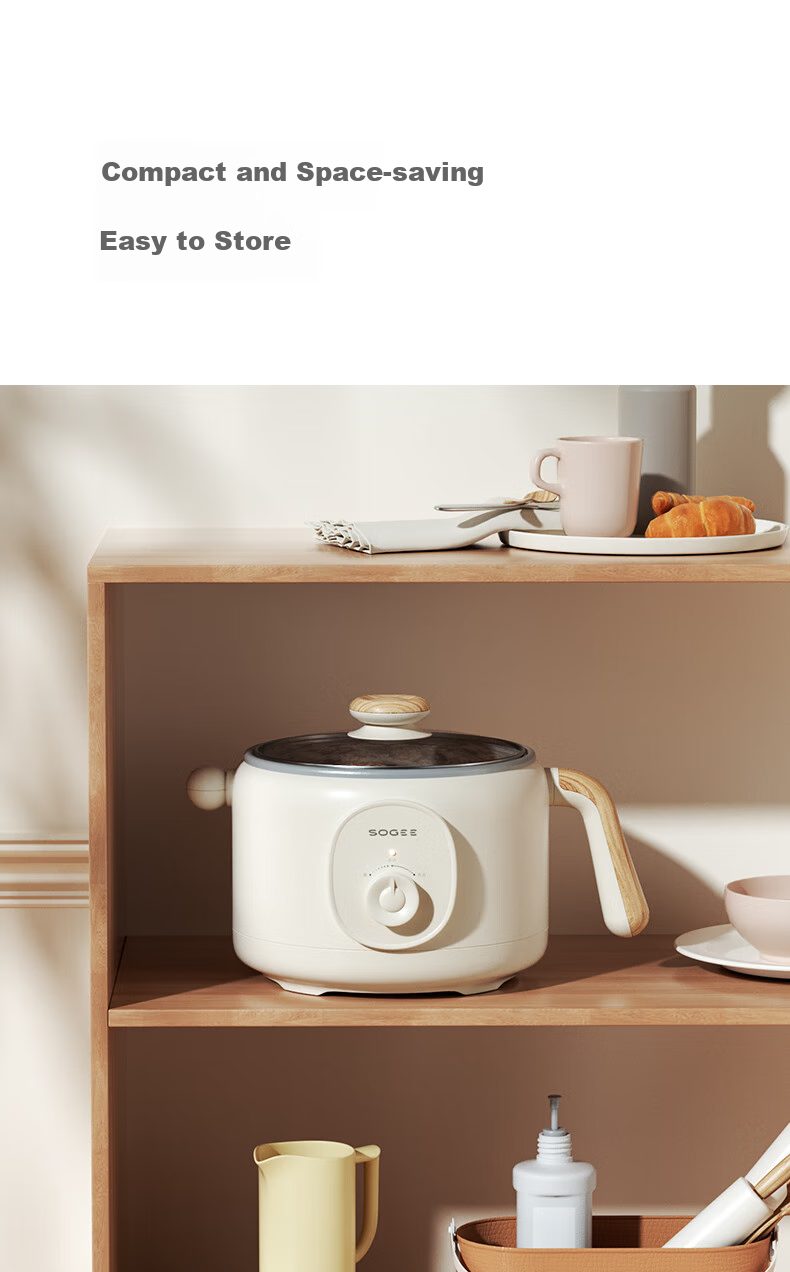 Xiaozhi 2L Electric Cooking Pot, Low-Sugar Rice Cooker, Electric Hot Pot, Small Electric Pot, Dormitory Steamer, Instant Noodle And Hot Pot, Smart Computer-Controlled Multifunctional Pot DZG08DT [New Year's Gift] 16