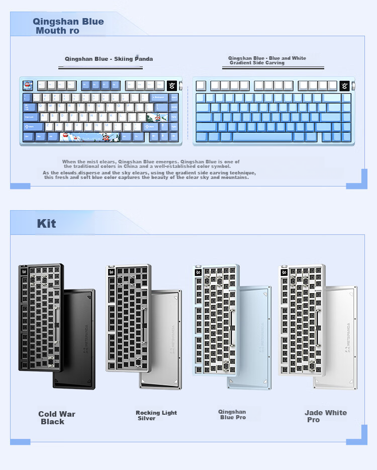 Xuanpai PD75M-V2 Custom Aluminum Mechanical Keyboard Bluetooth Wireless Tri-Mode Gaming Keyboard Aluminum Tuo Tuo Multimedia Color Screen with Knob Sonyke Switch Xiaoxue Xiongmao 4
