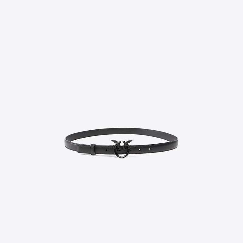 PINKO [Pin Gao] Women's Classic Swallow LOGO Black Buckle Belt S Gift for Girlfriend 100143A1K2 Luxury Present 6