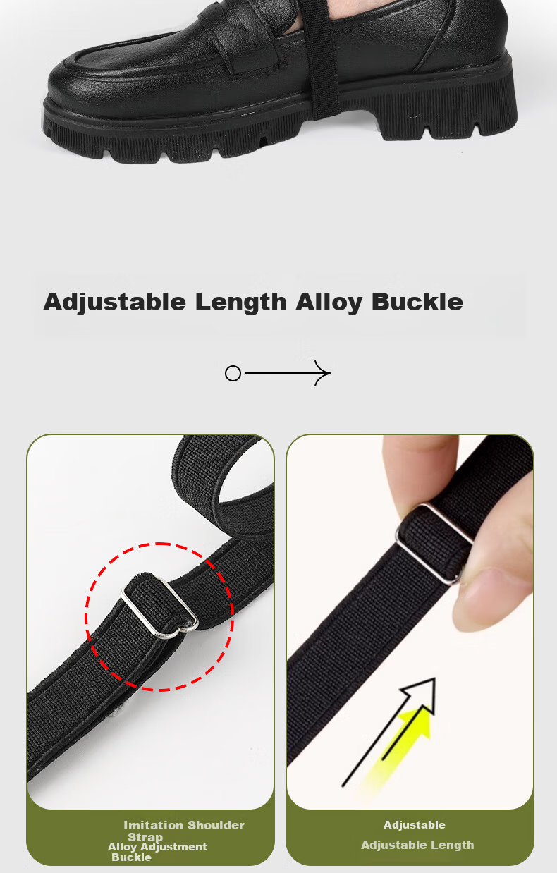 FOOTOPPO High Heel Shoe Strap for Women, Anti-Slip Back Fixing Device, Shoe Size Adjustment Band 7