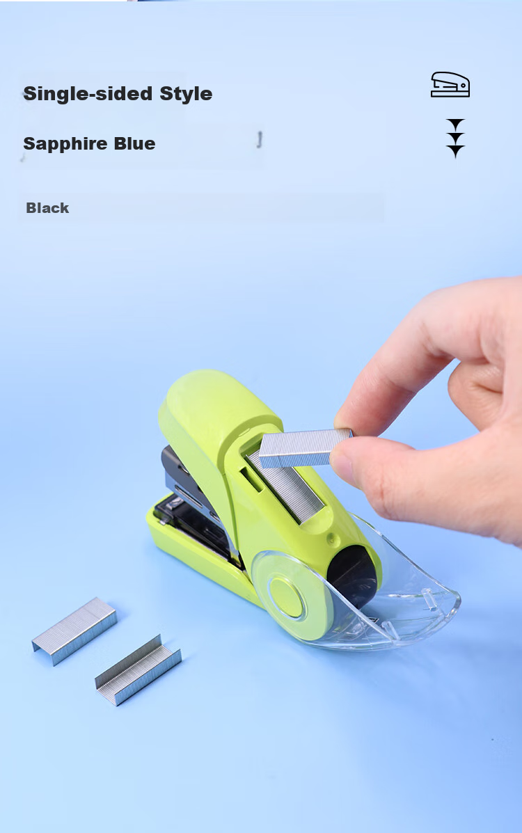 MAX HD-10FL3K Flat-Standing Low-Effort Stapler, Student Office Small Stapler with Staple Remover, Can Staple 2-32 Pages, Compatible with No.10 Staples, Gree 3