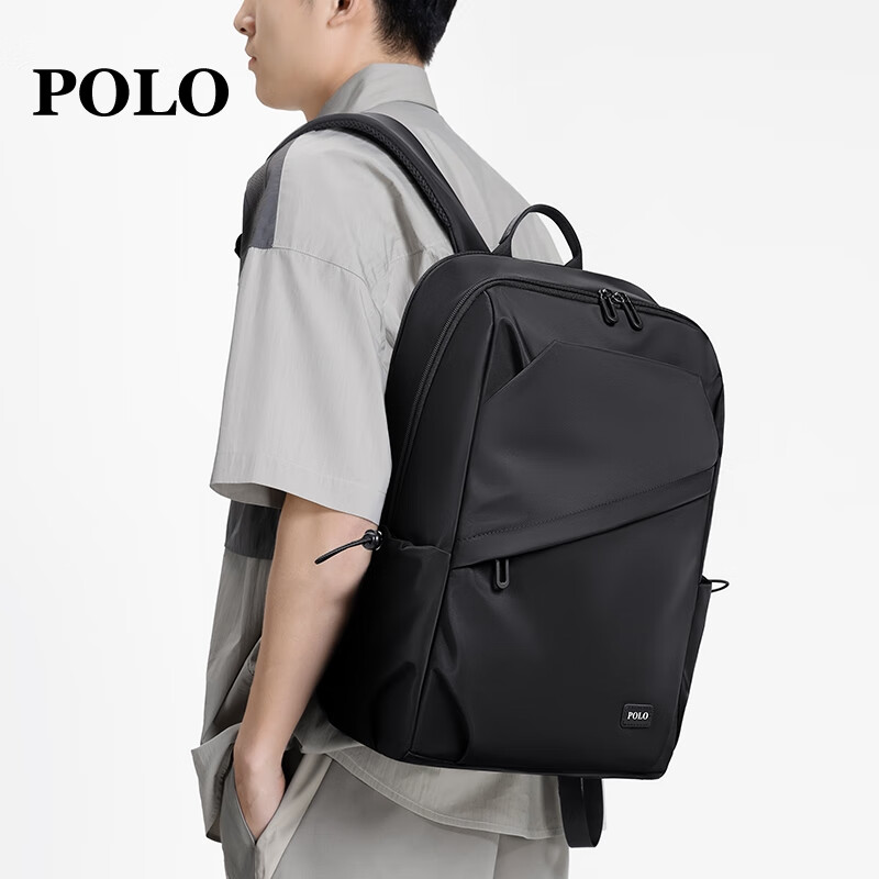 POLO Backpack for Men, Short Trip Travel Backpack, Student Schoolbag, 16/17.3-Inch Laptop Bag, Business Travel Bag