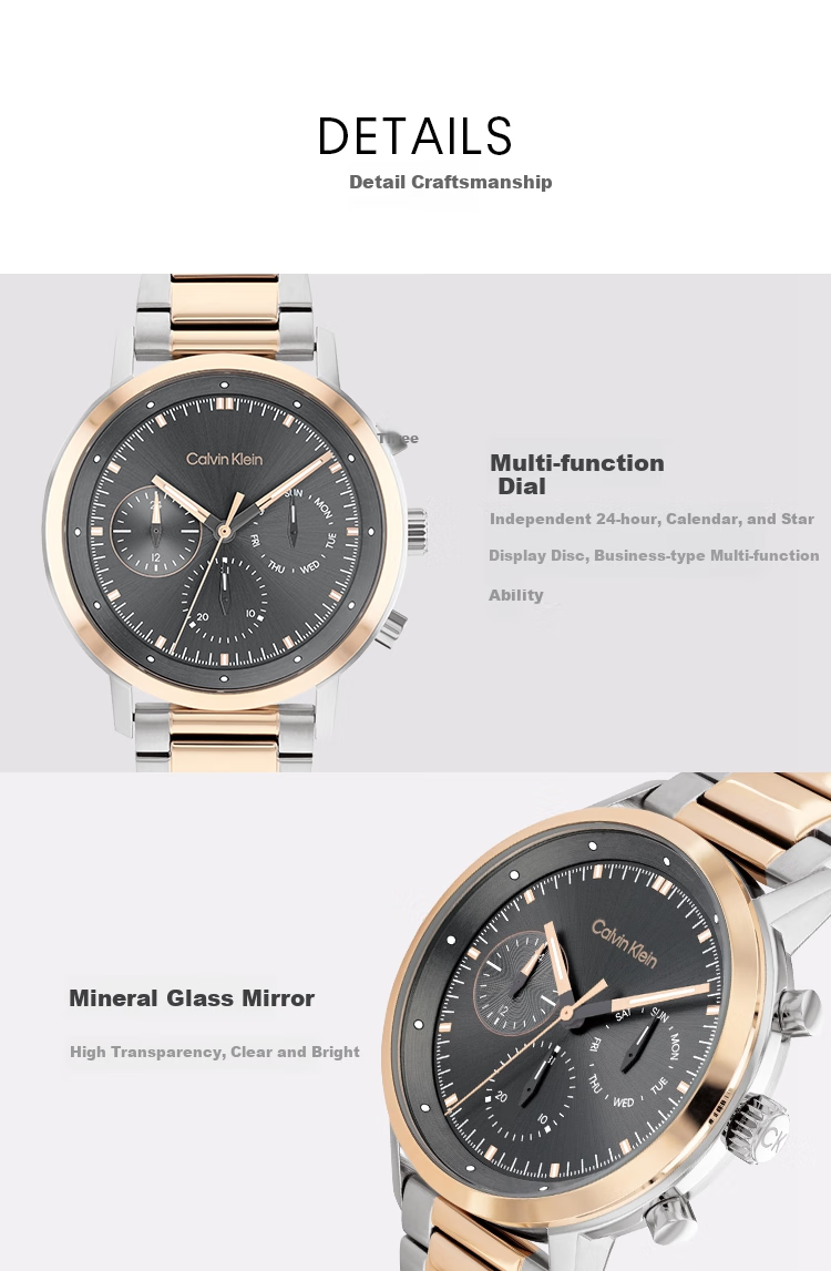 Calvin Klein CK Stylish Steel Band Simple Quartz Men's Watch Gift for Boyfriend 25200064 3
