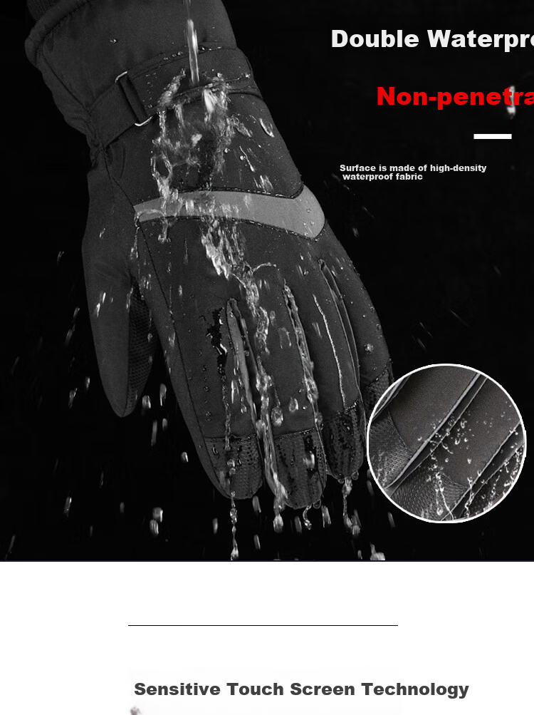 BWNK Motorcycle Gloves for Men And Women, Anti-Fall Windproof Riding Gloves, Outdoor Equipment, All-Season Universal Anti-Fall Touchscreen Compatible 7