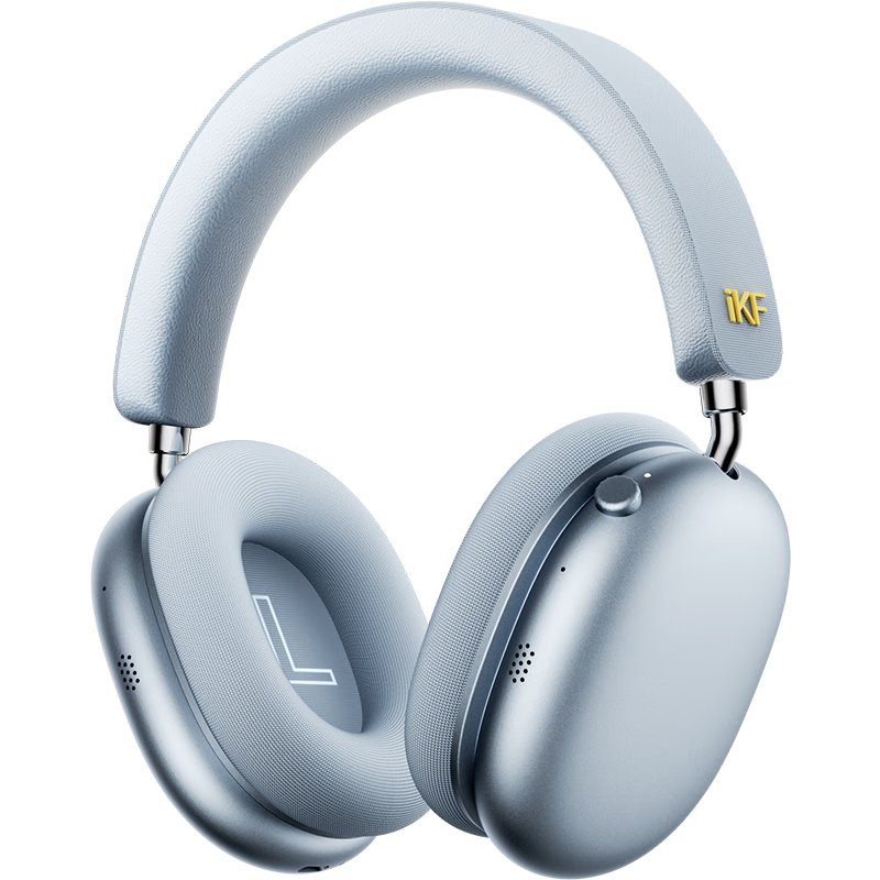 IKF Mars [Patent Dual-Sided Four-Drive Loop] Over-Ear Noise-Cancelling Bluetooth Headphones, Wireless And Wired, LDAC Protocol, Adaptive Noise Reduction, E-Sports Gaming, Low Latency, Distant Peak Blue