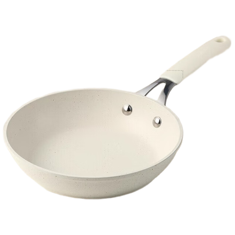 CaROTE Non-Stick Frying Pan, Flat Bottom Pan for Home Use, Small Pan for Baby Food, Mini Pancake Pan for Breakfast, 20cm without Lid