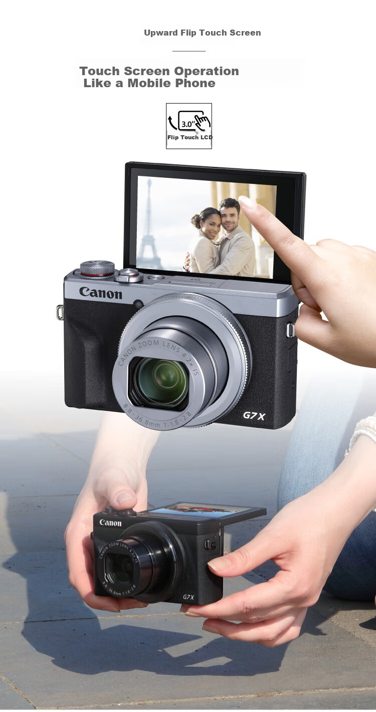 Canon PowerShot G7 X Mark III G7X3 Professional Digital Camera, 4K Vlog Video, Portable Home Travel High-Definition Beauty Camera, Gift Package Versio 8