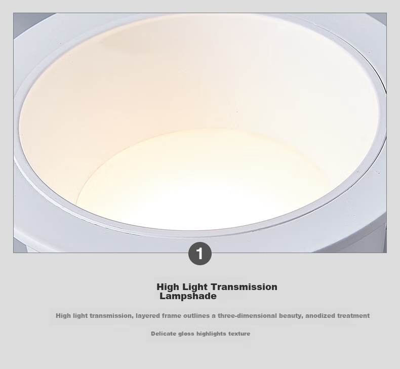 FSL Foshan Lighting LED Deep Anti-Glare Narrow-Frame Downlight, 2.5 Inch 6W High Color Rendering Ra90, Three-Stage Color Adjustment, Pressure-Cast Aluminum, Rouyue Series White Cup 19