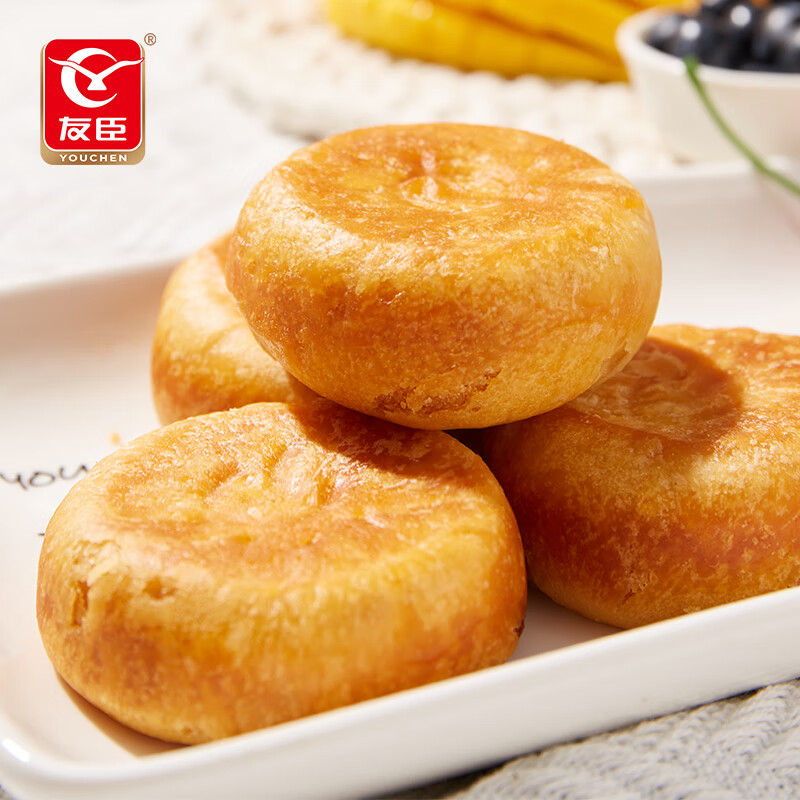 友臣肉松饼大红箱 4.2斤2.1kg 休闲零食 饼干蛋糕 早餐面包夜宵