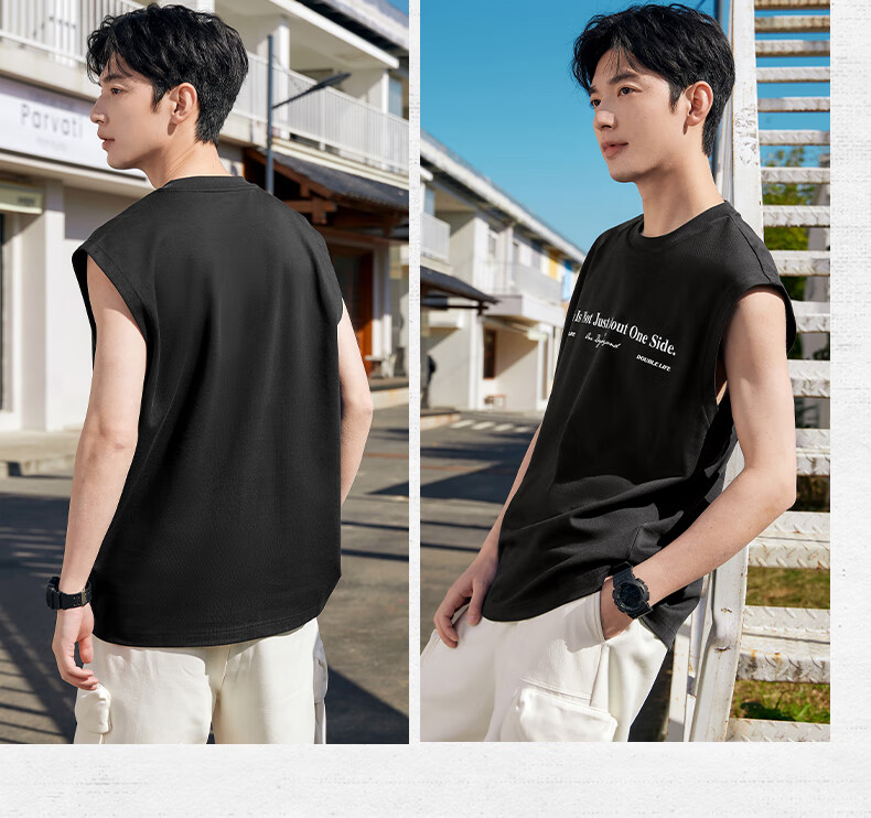 361° Men's Sports Tank Top, Spring And Summer Round Neck Loose Casual Outdoor Sleeveless Running Fitness Wear 632519501-4 13
