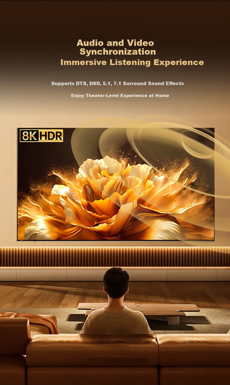 BIAZE HDMI 2.1 Splitter, One-To 8K 60Hz, 1-In Video Splitter for Laptop, TV Box to Connect TV, Monitor, Projector Screen Mirroring Display 8