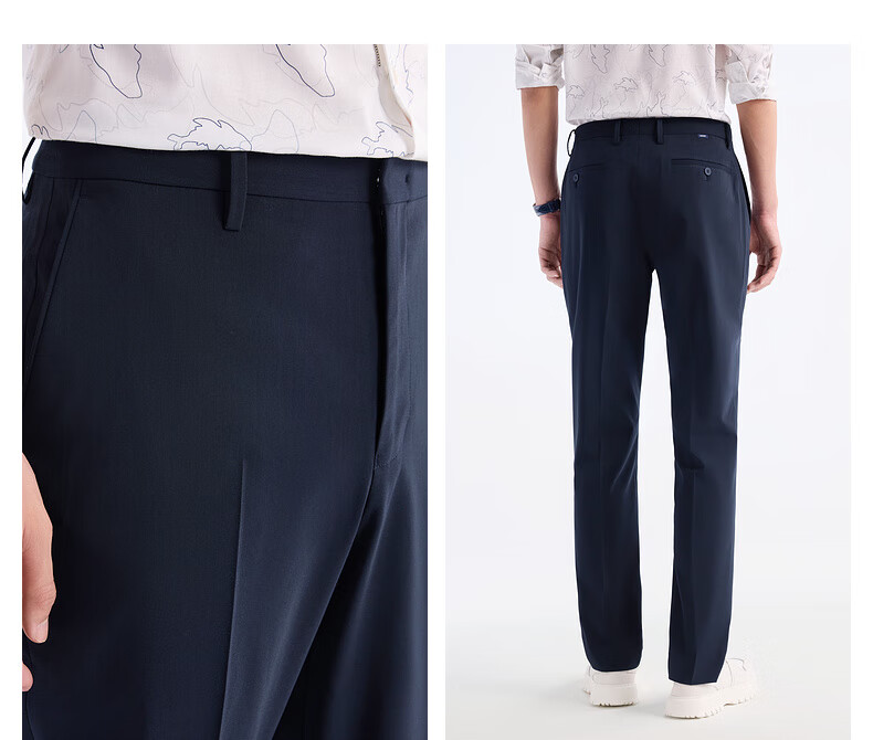JOEONE Men's Pants, Dress Pants [Wrinkle-Resistant, Color-Fast, Stress-Free Dress Pants], Spring And Summer Business Casual Pants for Men, Size 35 16