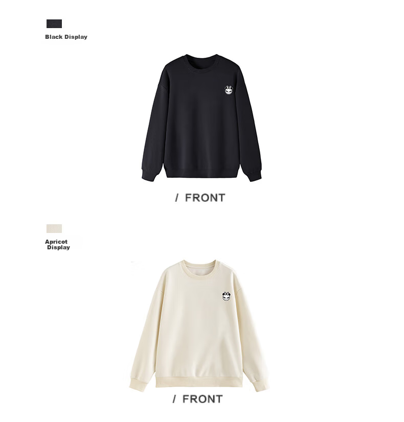 HIPANDA Hello Panda Sweatshirt for Women, Spring And Summer Round Neck Printed Pattern Simple Fashion Versatile Casual Top, Apricot Color, Size L 5