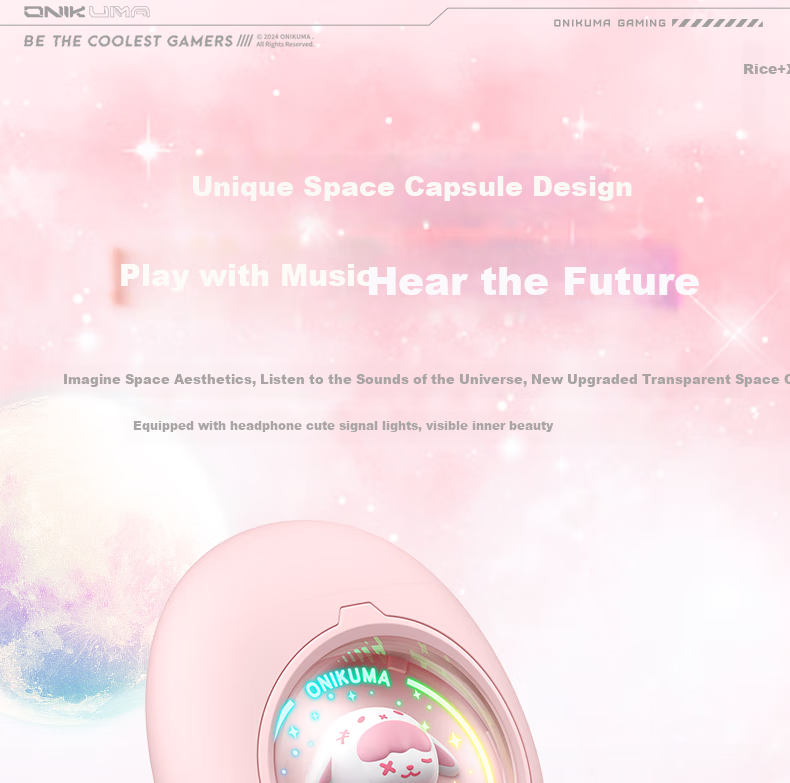 ONIKUMA True Wireless Bluetooth Earphones, Semi In-Ear Style, Cute for Women, Music, Sports And Gaming Headphones, Noise Reduction, Low Latency, Long Battery Life, Suitable for Apple And Huawei, Birthday Gift for Girlfriend 4