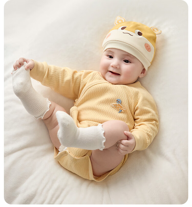 Wismorni Newborn Onesie, Spring And Autumn Baby Romper, Full Moon Infant Bodysuit, Three-Day Triangle Jumpsuit 6
