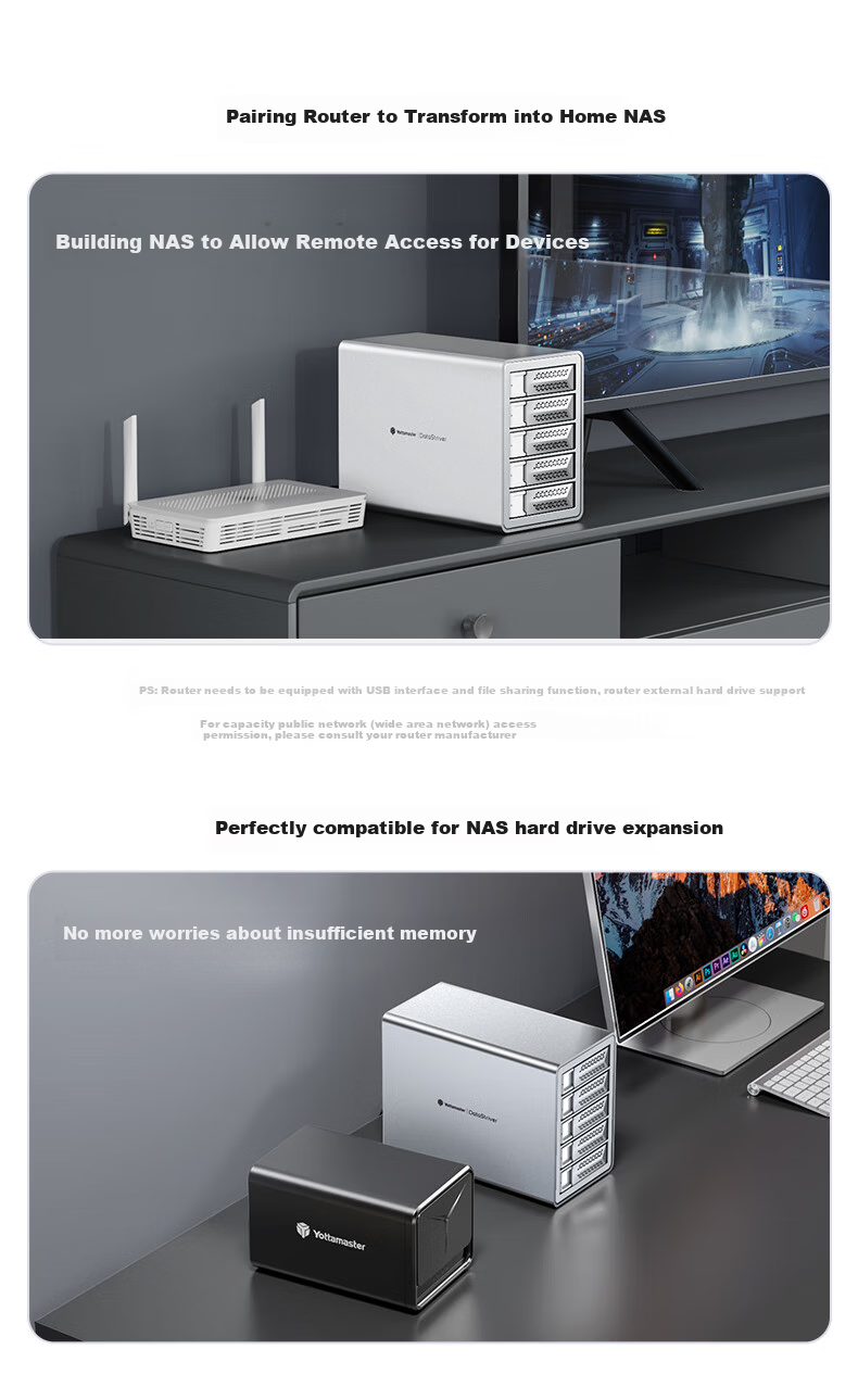 Yottamaster Hard Drive Enclosure, 10Gbps Hard Drive Bay, 150W High-Power Power Supply, Compatible with 2.5/3.5-Inch SATA Serial Mechanical And Solid State Drives, Suitable for Desktop Computers 13