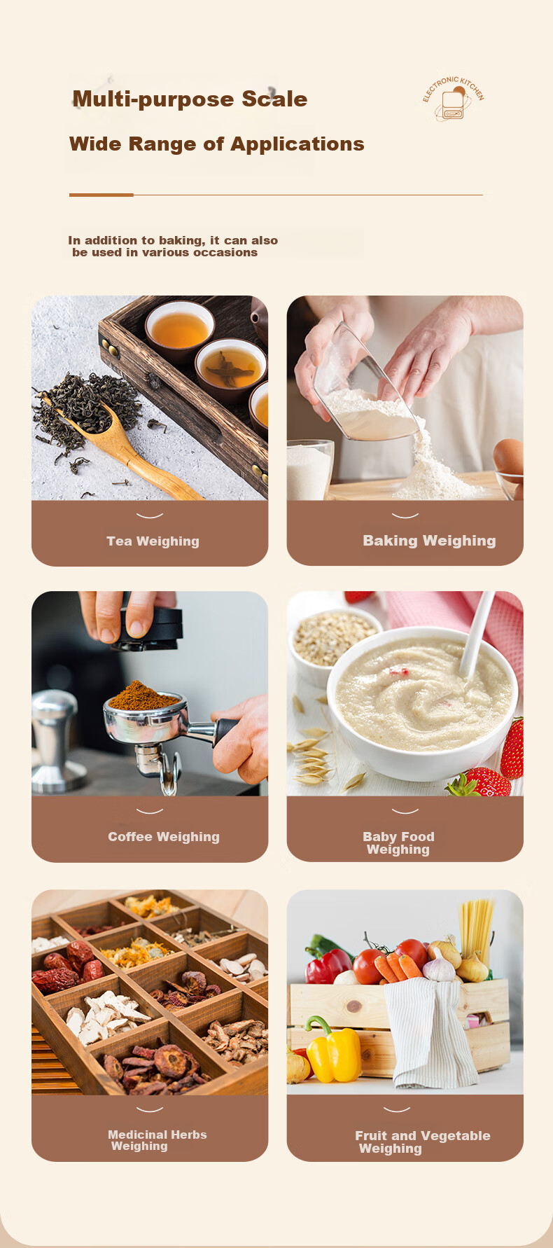 Meilen Electronic Kitchen Scale, Home Small High-Precision Weighing Scale for Baking, Food, Coffee, Chinese Medicine, Precise 0.1g 8