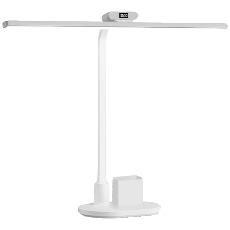 Jingqian Desk Lamp with Eye Protection for Students, Anti-Blue Light And Myopia Prevention, Full Spectrum Reading Lamp with Clock for Study And Work