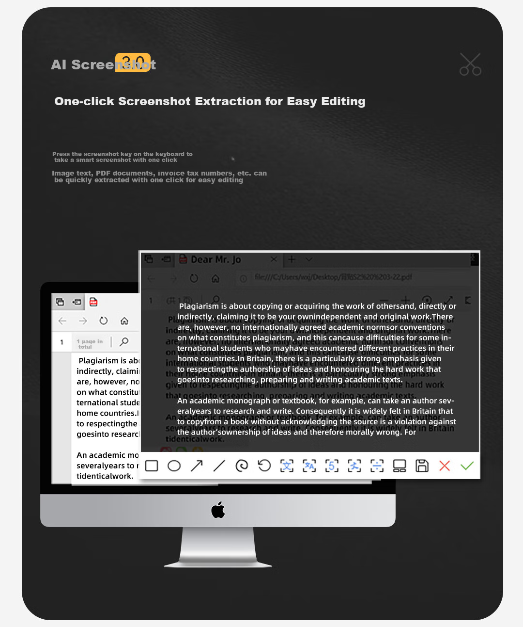 Mimouse KB6AI Keyboard Smart AI Keyboard Supports AI Video Drawing Meeting Recording PPT Writing Wireless Bluetooth Voice Office Keyboard Sunset Orange 8