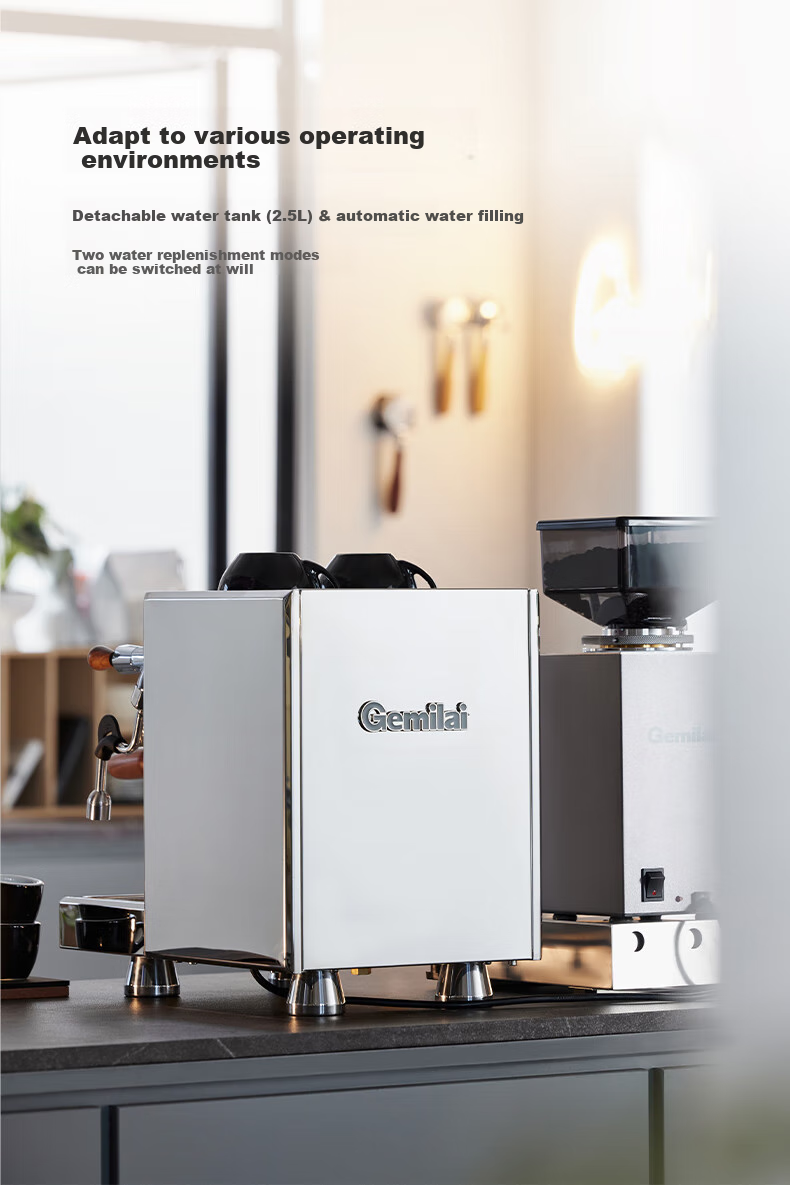 GEMILAI White Whale G3035 Coffee Machine, Home Semi-Automatic Coffee Maker, American And Italian Espresso, E61, 2L Dual Boiler 14