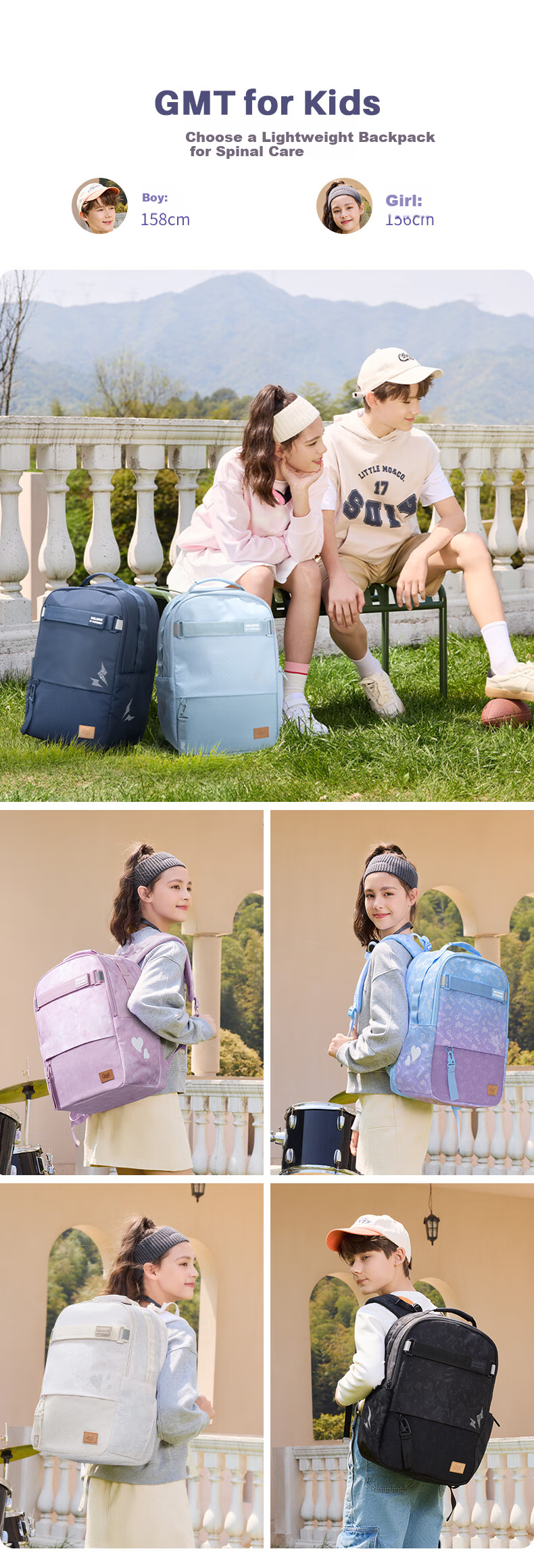 Gmt for Kids Large Capacity Backpack for Middle And High School Students, Spine Protection And Load Reduction Shoulder Bag for Primary School Students, Girls' Pink, Grades 5-6 10