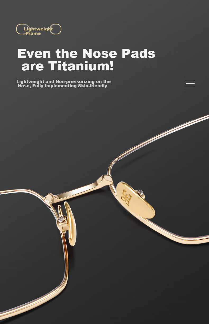 ARNO FOCUS ON YOUR EYES Ultra-Light Pure Titanium Reading Glasses for Men, German Import, High-Definition Anti-Blue Light Brand Premium Presbyopic Glasses A106 350 Degrees 3