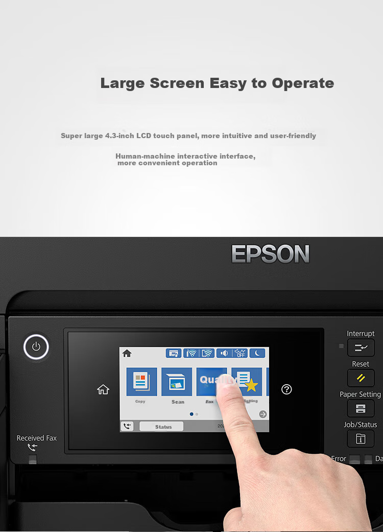 Epson L15158 A3+ Color Ink Tank Digital Multifunction Machine Wired/wireless WIFI (Print, Copy, Scan, Fax) 8