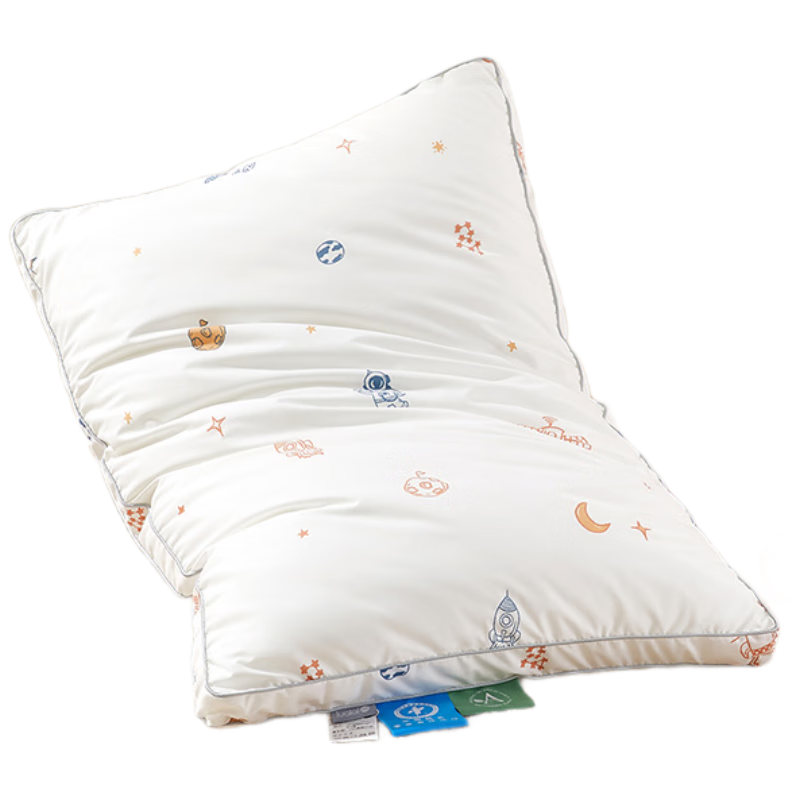 Luolaikids Pillow, Maternal And Infant Class A Washable Anti-Mite Fiber Pillow, Children's Student Dormitory Pillow Core, 3-6 Years Old, 35*55cm