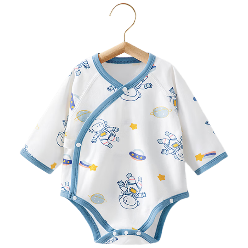 Beitaisi Baby Romper Spring And Autumn Clothing, Long-Sleeve Infant Boys And Girls Newborn Breathable Pure Cotton Class A Onesie