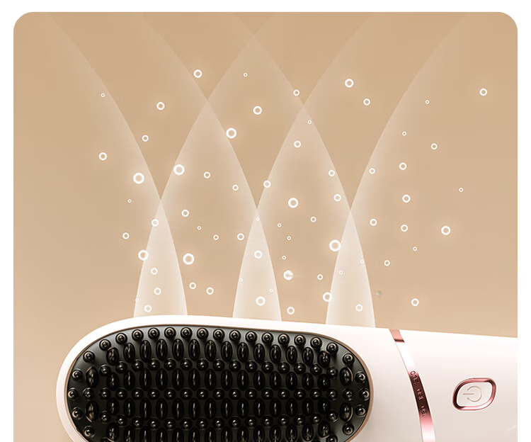 TSUYAGLA Detachable Straight Hair Brush with Negative Ion Styling, 4 Rows of Dense Teeth, 6 Billion Plasma Quick Styling, Hair-Friendly, Anti-Frizz, Birthday Gift for Girlfriend, T607 White 8
