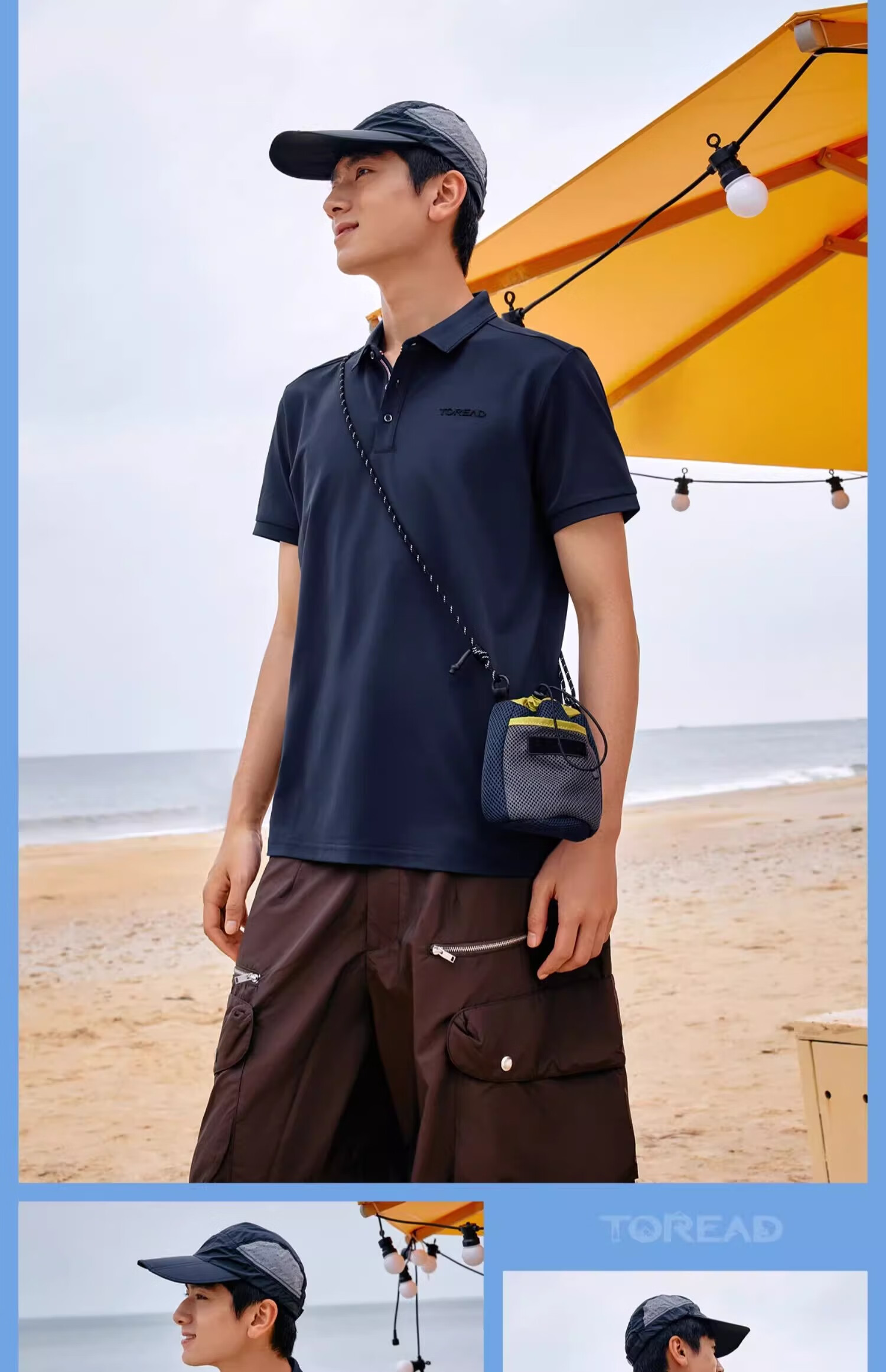 TOREAD Outdoor Sports Quick-Dry Breathable Half-Sleeve Polo T-Shirt Mountain Shadow Gray Men 3XL 19