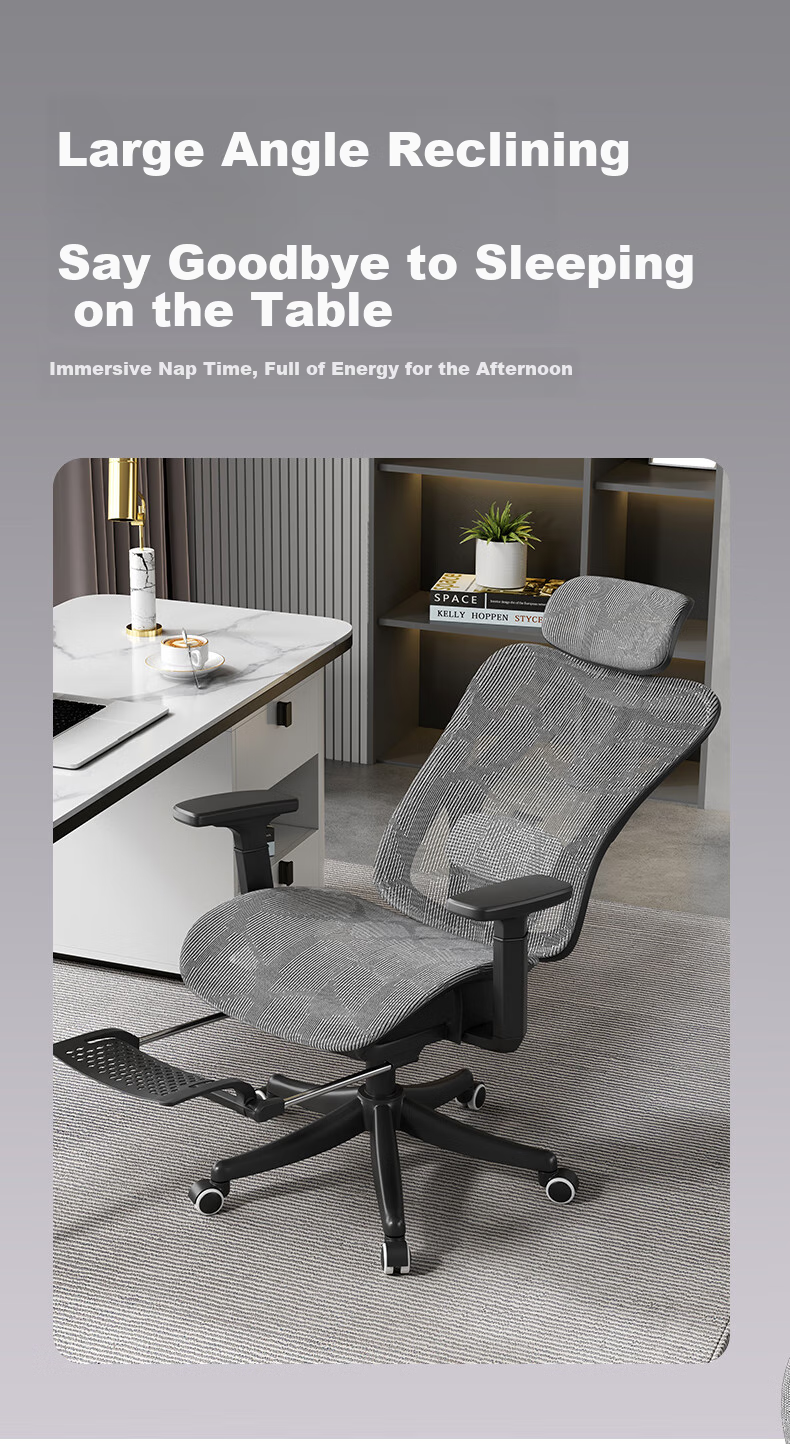 BECAUSES Ergonomic Chair, Multifunctional Adjustable Nap Reclining Computer Chair, Comfortable Office Chair for Long Sitting, Gaming Chair 0815T 9