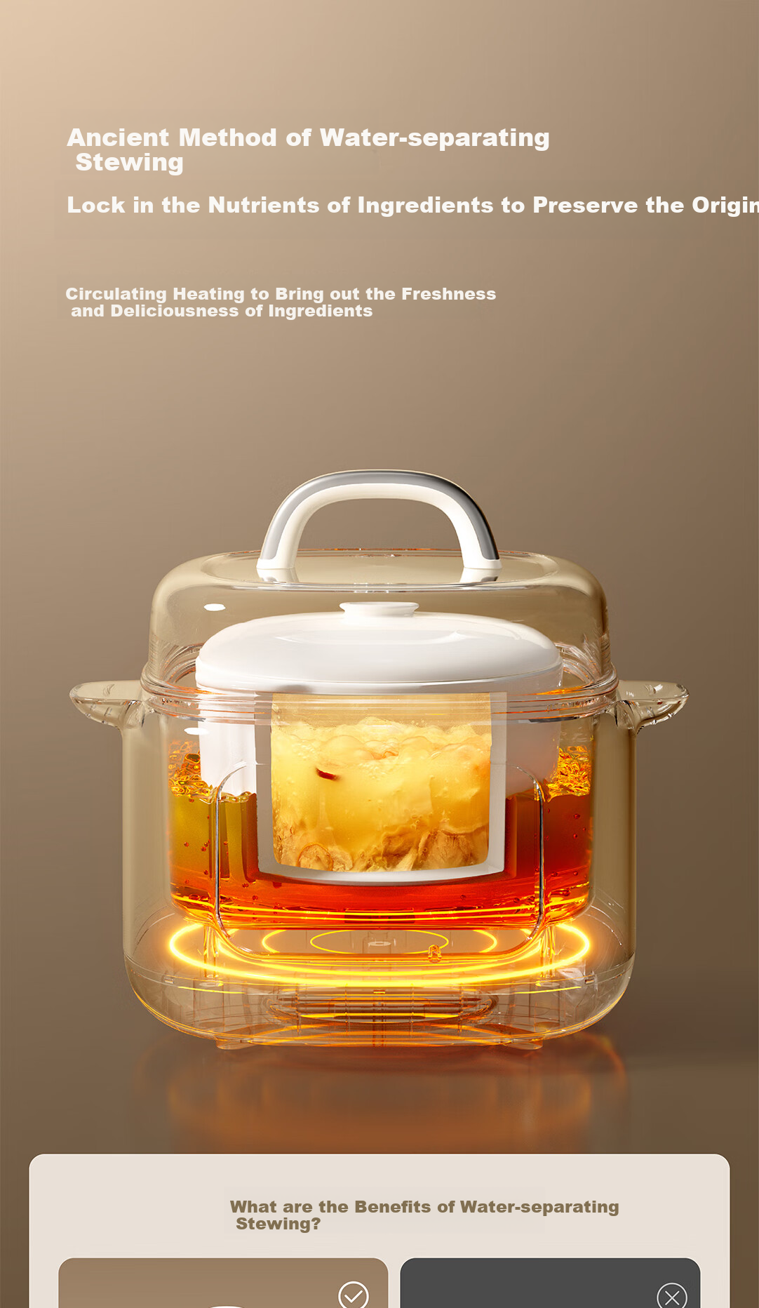 Joyoung Quick-Cooking Electric Stew Pot, Bird's Nest Stew Pot, Double Boiler Pot, Multifunctional Pot, Baby Food Cooker, Soup Pot, Stew Pot, Steamer, 1L Compact Capacity GD189 15