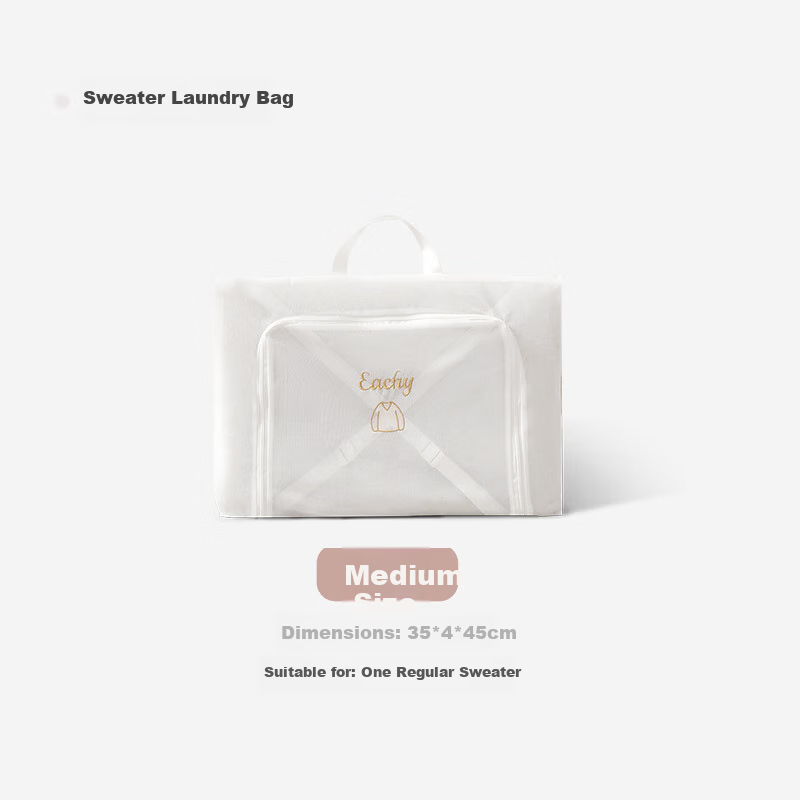 EACHY Wool Sweater Washing Bag, Washing Machine-Specific Sweater Laundry Mesh Bag, Care Bag, Sweater Mesh Pocket - Medium Size
