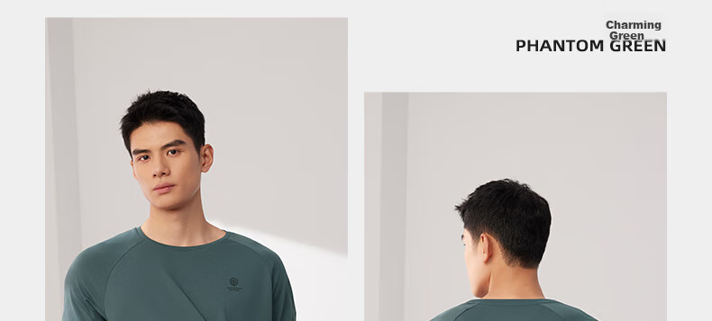 361° Men's Short-Sleeve T-Shirt, Summer Quick-Dry, Loose-Fitting Athletic Running Fitness Casual Top, Half Sleeve, 652524101-2 36