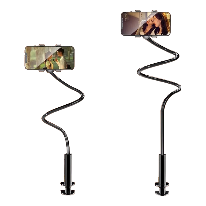 LINGCHEN Phone Stand Bedside IPad Tablet Lazy Holder Bed Clamp Desktop Live Streaming Binge-Watching Multifunctional 360° Adjustable Support Stand Suitable for Apple And Android Phones