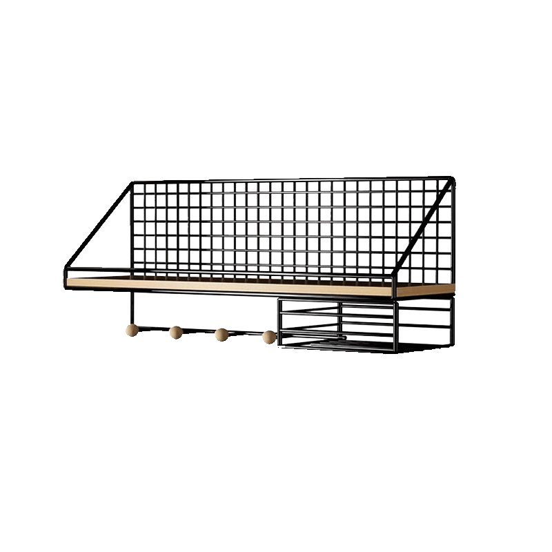 Anerya Wall-Mounted Storage Rack, No Drilling Required, Living Room Wall Shelf, Bedroom Bedside Organizer, Wall-Mounted Partition, Router Stand