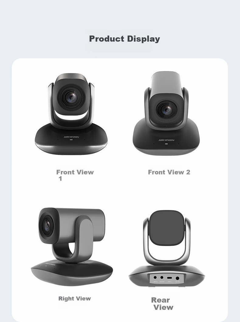 HIKVISION Video Conference Camera, Live Streaming 1080P HD Camera with Microphone, Auto Zoom, Remote Control, PTZ, Video Conferencing Solution, Live Streaming V102 12