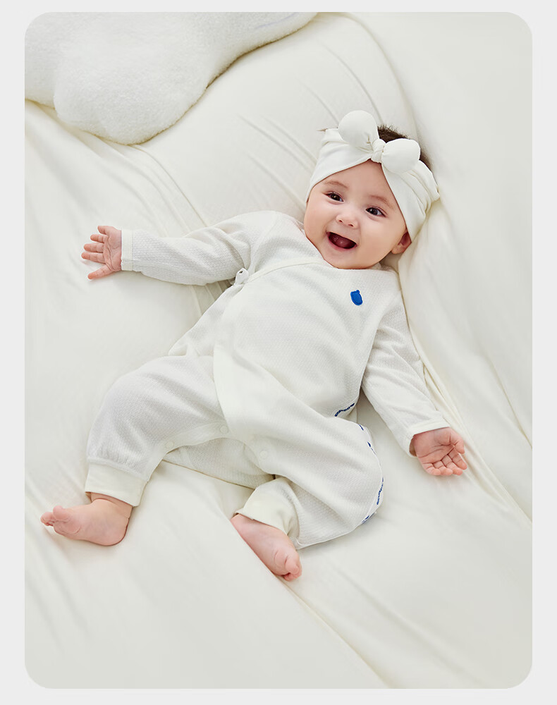 Babycare Camellia Onesie, Spring New Arrival Bodysuit, Newborn Romper, Baby Clothes, Sea Salt Blue, 66cm 23