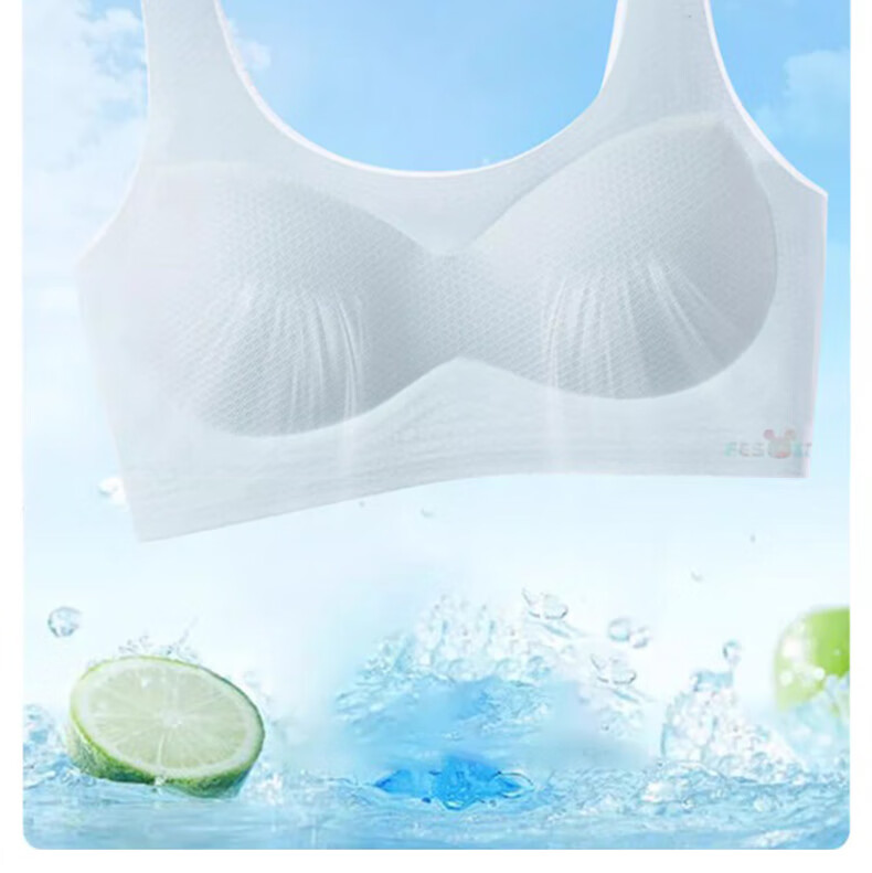 Modaier Girls' Seamless Bra for Puberty, Training Bra for Middle And High School Students, White 18