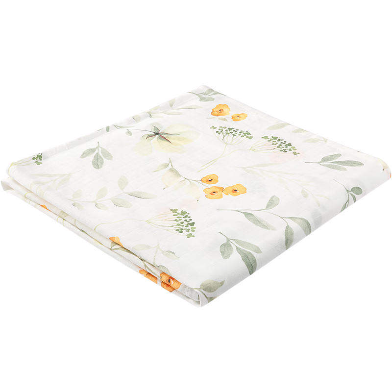 YEEHOO Bamboo Cotton Antibacterial Moisture-Absorbing Breathable Bath Towel Newborn Baby Shower Towel for Men And Women, Full Print Leaf Pattern 115*115CM